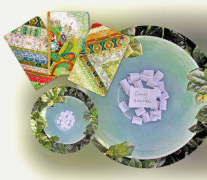 Cahier give-away to Carol Adamec